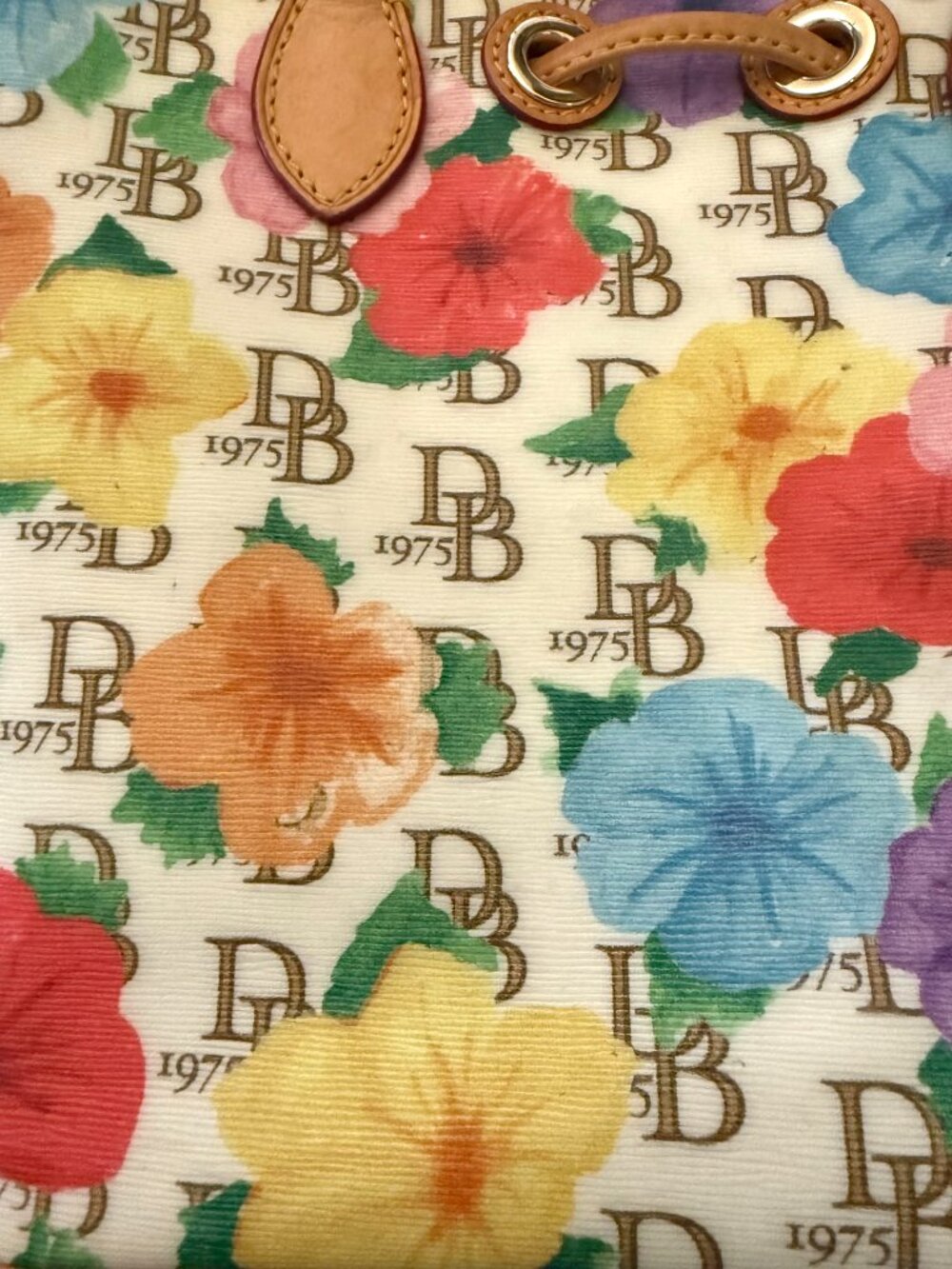 Dooney & Bourke Hibiscu Floral Janine 1975 Bag - Picture 5 of 8